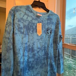 Together‎ Blue Tie-Dye Long Sleeve Tee